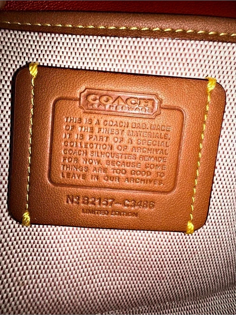 Limited Edition Release Coach Kip Turnlock Crossbody C3486 Red Sand/Canyon - Picture 5 of 6